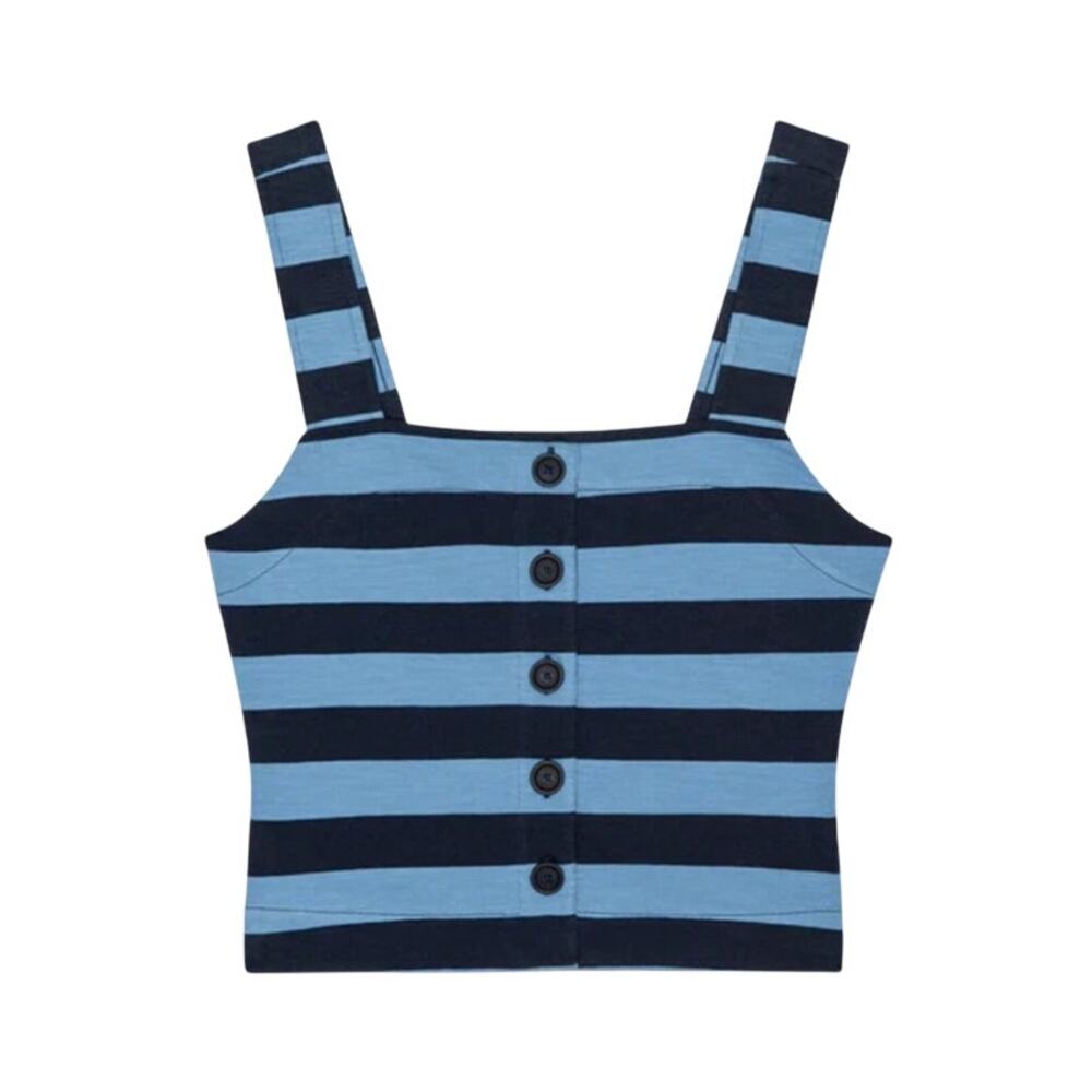 Nation Joni Blue Stripe Tank Top Size XS